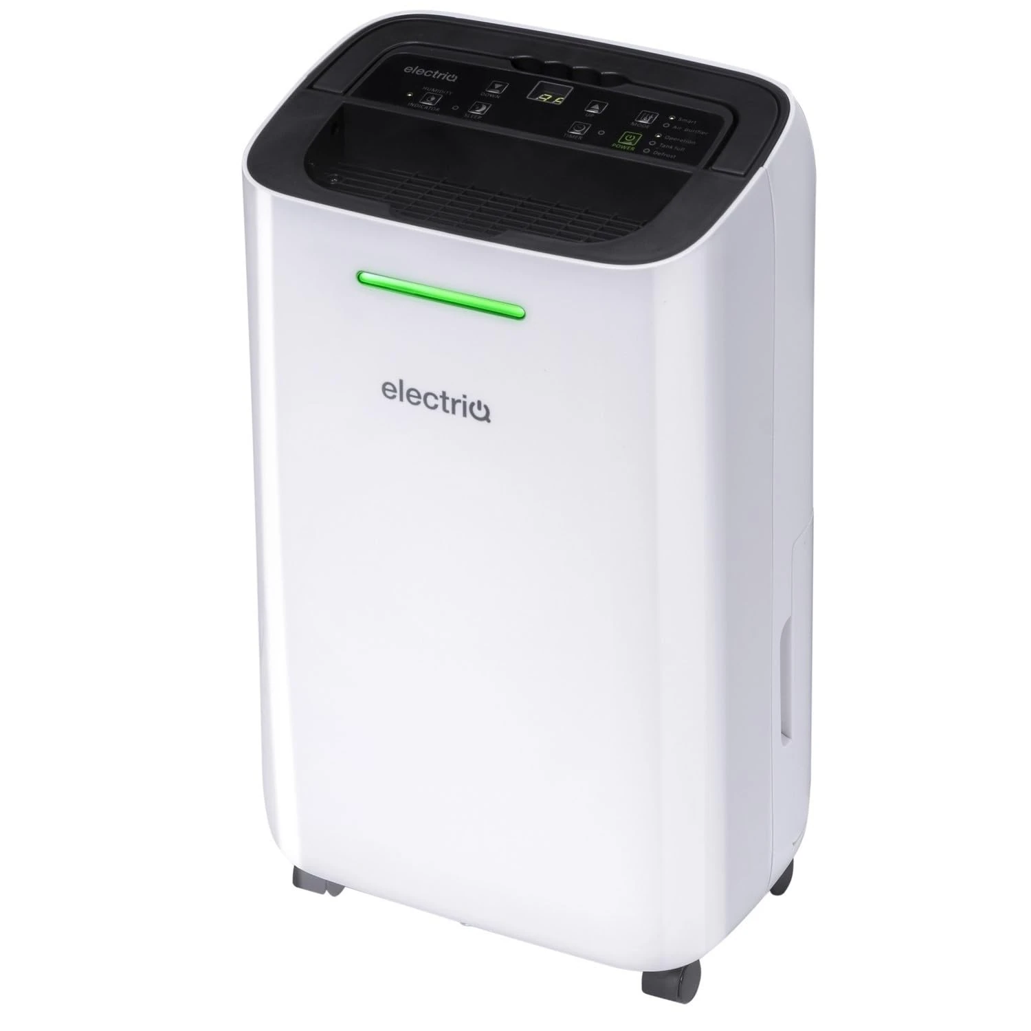 electriQ Essential 12L Quiet Low-Energy 4.6p/hour Dehumidifier for Home | Smart Humidistat & Air Purifier Filter | Ideal Bedroom Dehumidifier for Drying Clothes & Bathroom Moisture Control