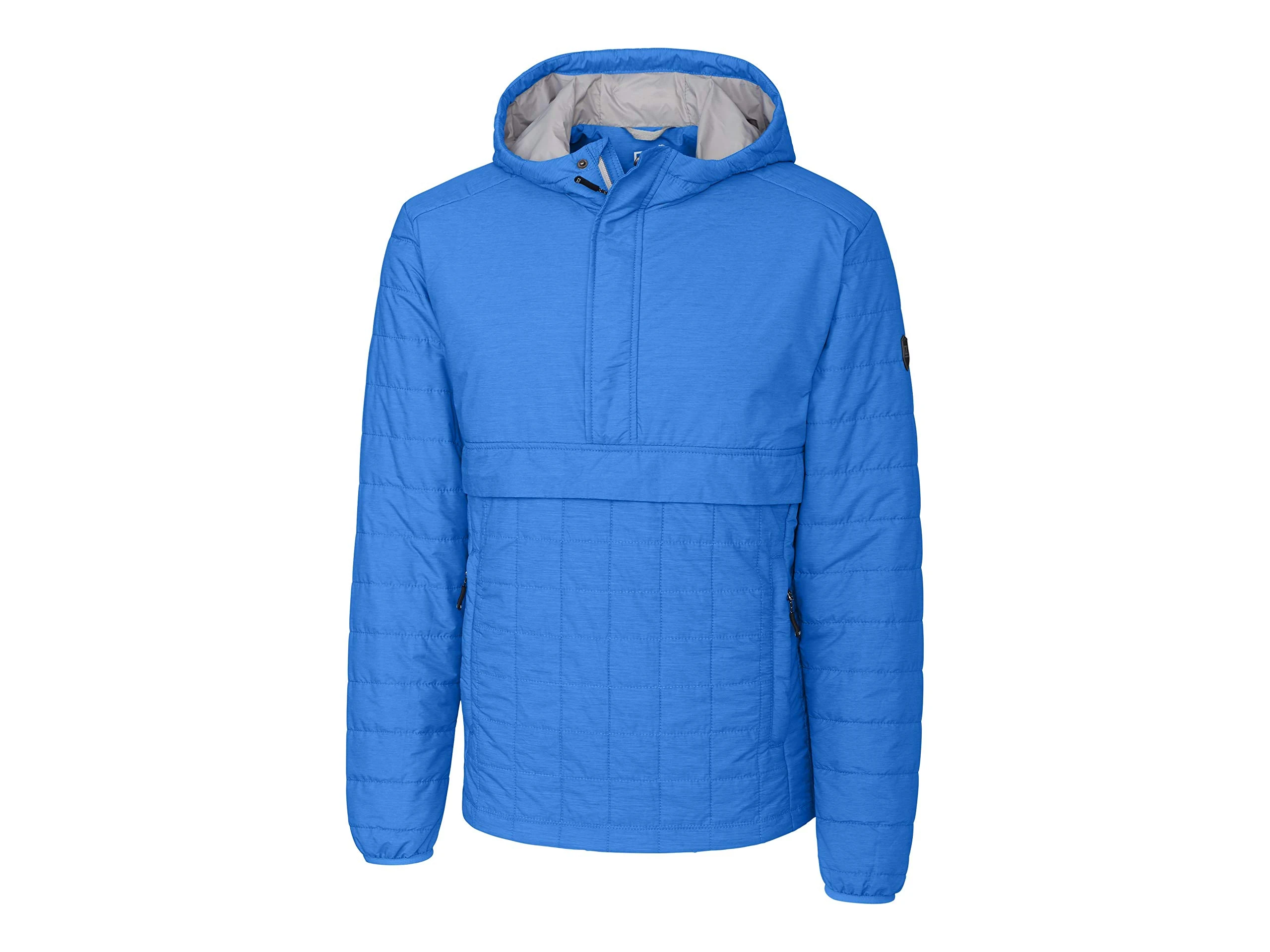 Cutter & Buck mensMCO00030Lightweight Primaloft® Fill Rainier Half Zip Popover Jacket Down Alternative Coat - Blue - X-Large