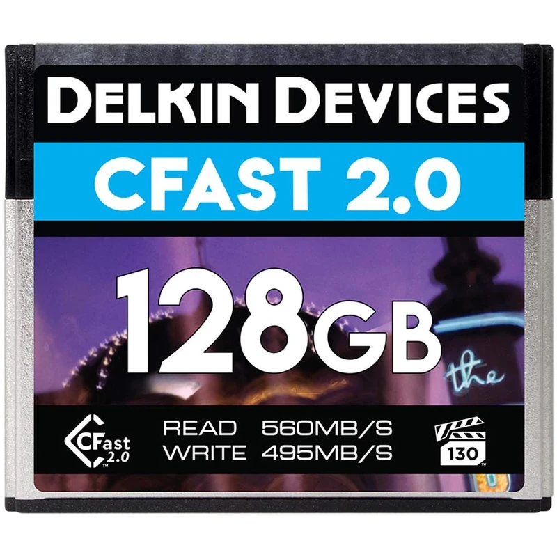Delkin Devices 128GB Premium CFast 2.0 VPG-130 Memory Card (DCFSTV128)
