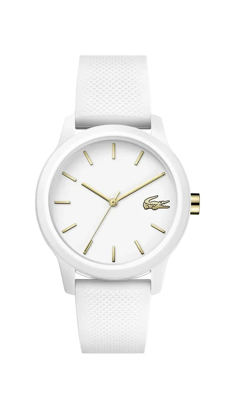 Lacoste Analogue Quartz Watch for Women LACOSTE.12.12 LADIES Collection with White Silicone Bracelet - 2001063