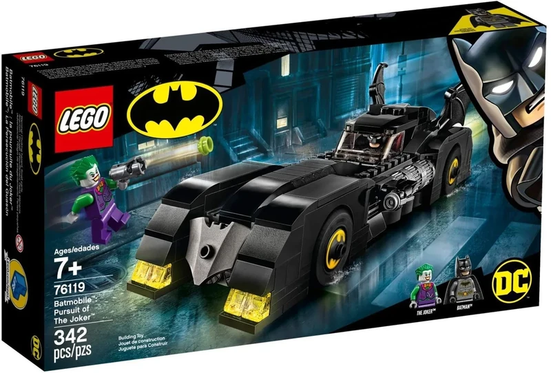 LEGO 76119 4+ DC Batman Batmobile: Pursuit of The Joker, Classic Batmobile Car Model, Super Heroes Toys