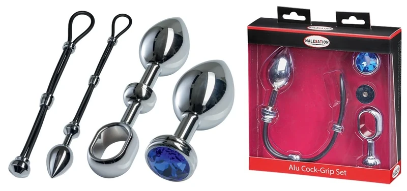 MALESATION Cock Grip Set Chrome L