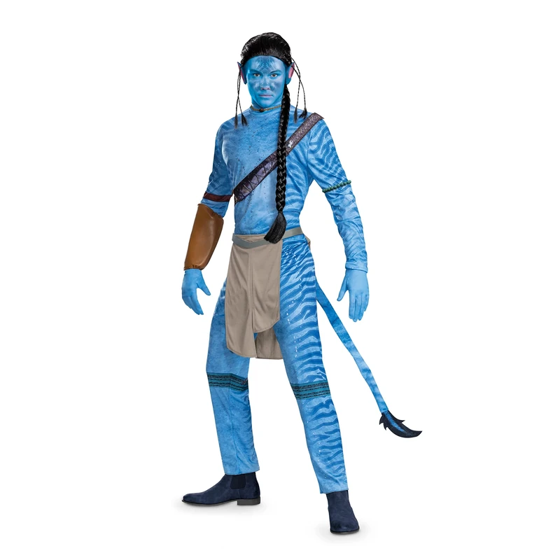 DISGUISE 129249D Jake, Deluxe Official Disney Avatar Costume Outfit, Adult, Shown, Men's Size Large (42-46)