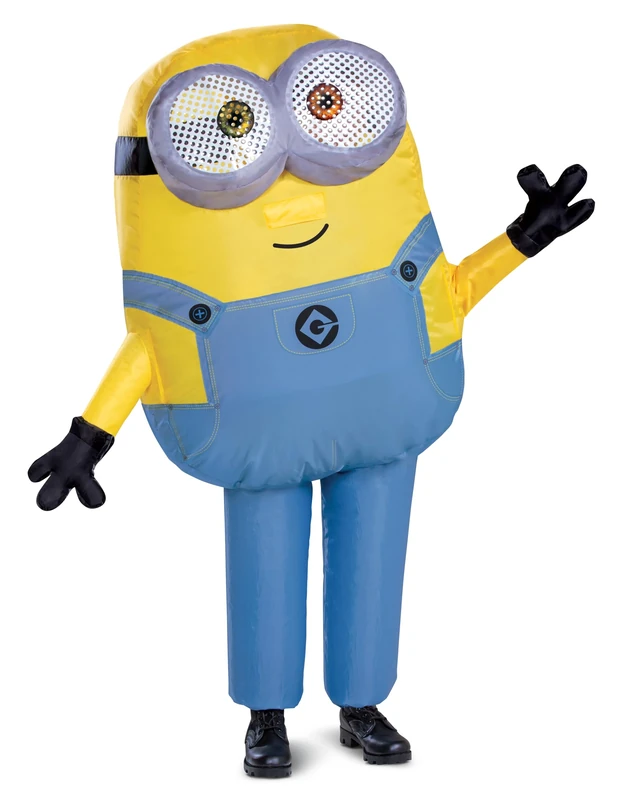 Bob Minion Inflatable Costume for Kids, Minions Movie, One Size (up to 7-8)