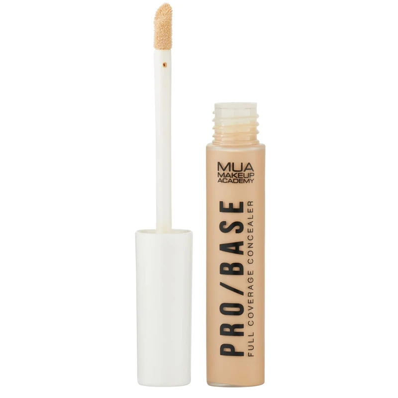 MUA Makeup Academy Pro/Base Full Coverage Concealer, Lightweight & Long-Lasting, Shade #130, 9.5 g - Vegan & Cruelty Free