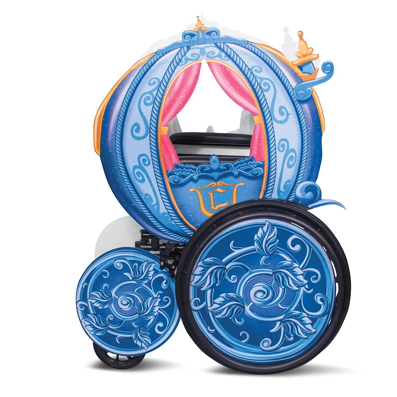 Disney Princess Carriage Adaptive Roll Seat Cover Costume Standard Blue