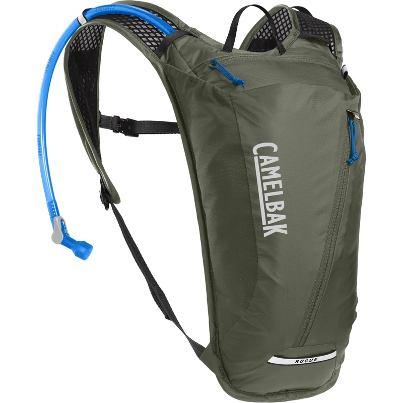 CamelBak Rogue Light Pack – Lightweight 7L Design with 2L Crux Reservoir, Breathable Air Support Back Panel, Adjustable Fit, Secure Zippered Pockets, and Reflective Accents