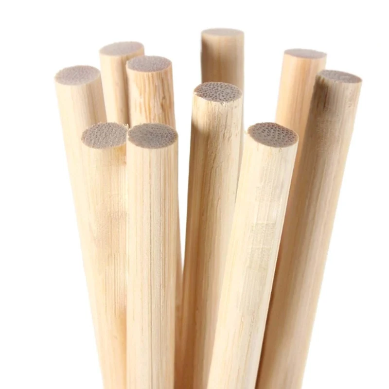 Dowel 15mm x 30cm x 10 Rods Long Rich Smooth Pine Wood 15mm Diameter Used for Trade, DIY, Craft, Baking, Cakes, Stands - Image 1