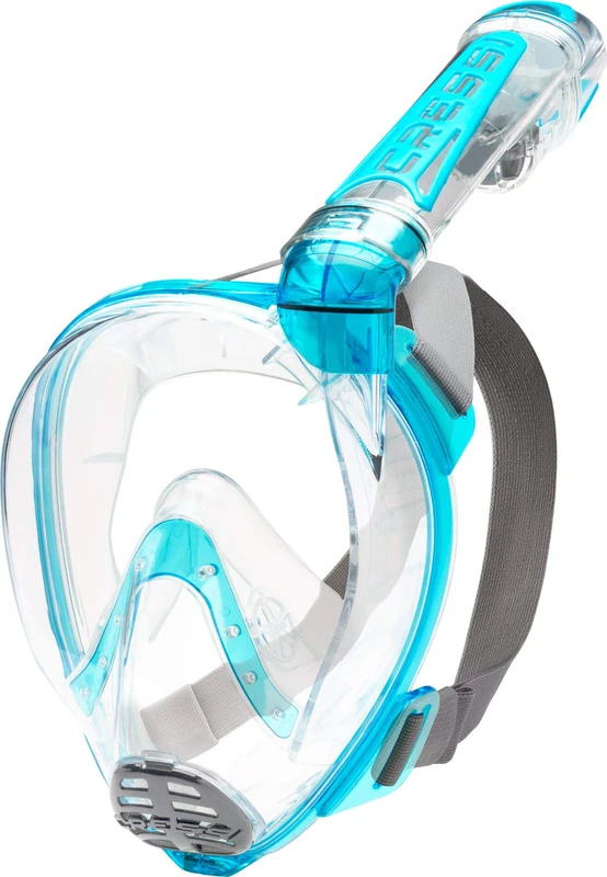 Cressi Duke Full Face Snorkel Dry Mask - Available in Standard Version or with Action Cam Holder, Adult Unisex