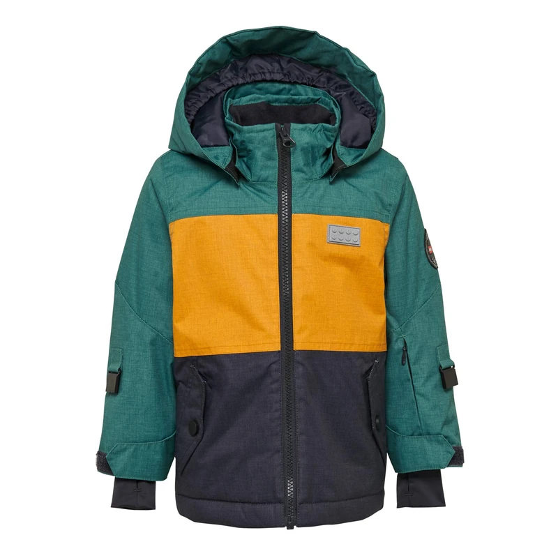 Lego Wear Baby Boys' Lego Tec Cool Lwjordan 705 Ski Winter Jacket, Multicoloured (Dark Turquise 770), 80 cm