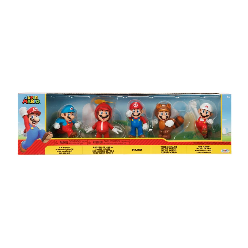 Super Mario Nintendo Figures Set of 5 Only Mario, 6.5 cm