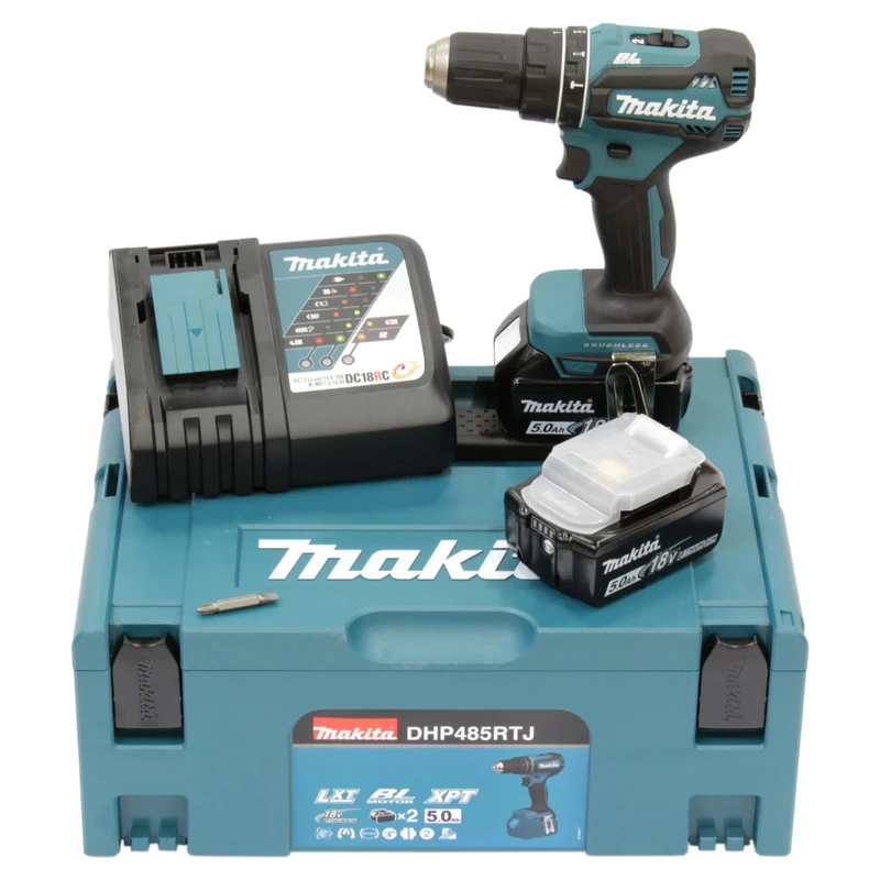 Makita DHP485RTJ Combi Drill, 18 V