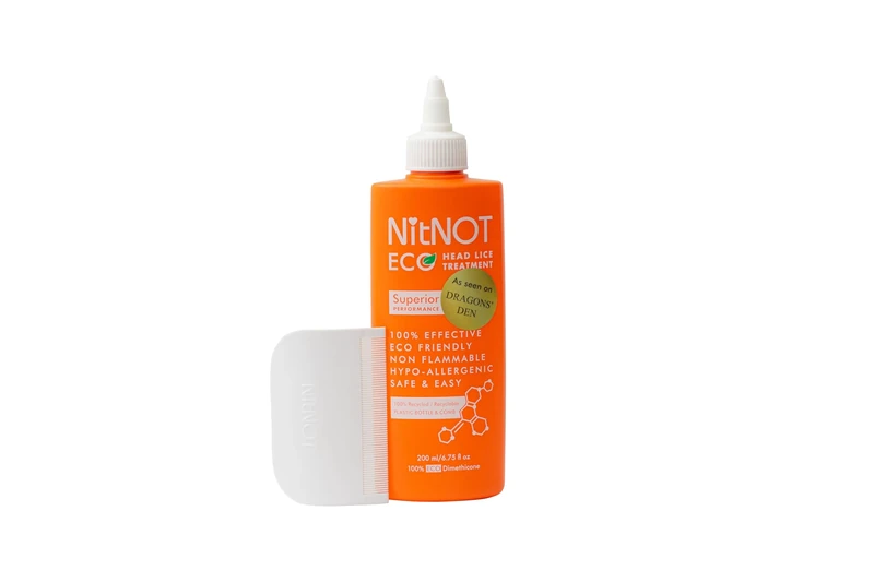 NitNOT Headlice Treatment As Seen On Dragons Den100% Effective Kills All Head Lice and Eggs. Premium Nit Treatment Lotion(200ml). Lice Treatment Extra Defence for All Hair, for Children and Adults.