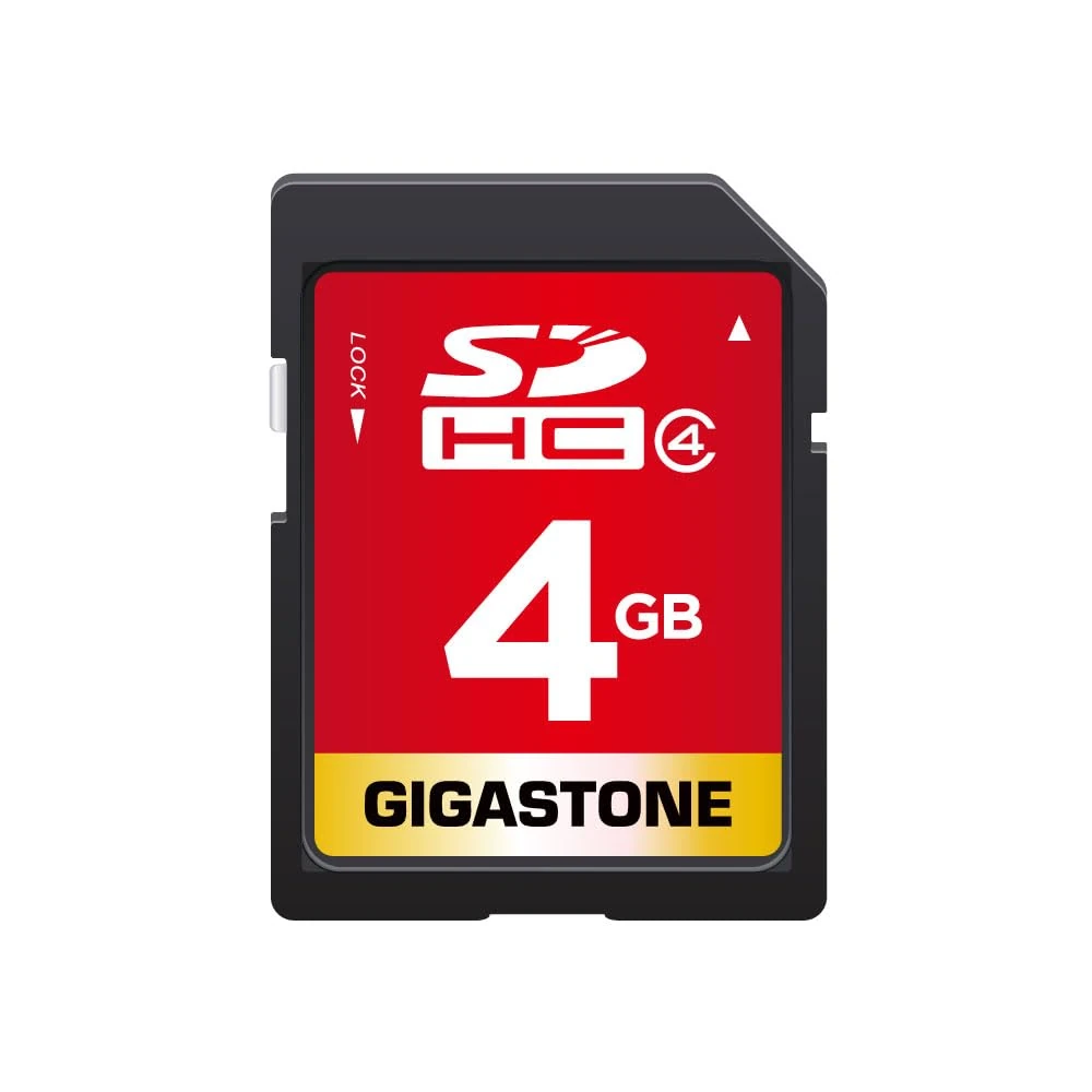 Gigastone 4GB High Speed SDHC Memory Card, Prime Series, Compatible with Photos, Videos, Music, Voice Files, Camcorder, Camera, PC, Class 4, with 1 Mini Case