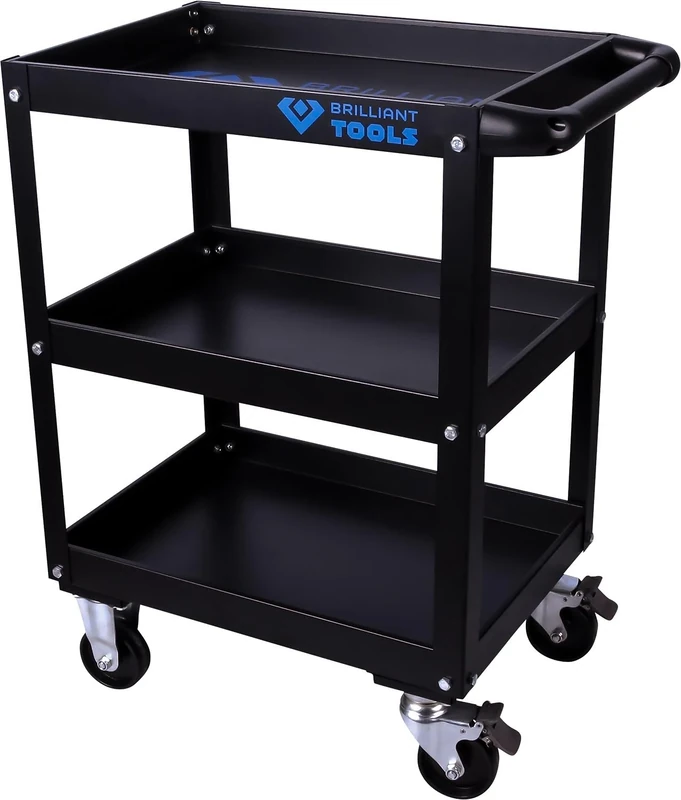 KS Tools Tools BT150900 Service Trolley [Powered Workshop Service Trolley Black 76.3 x 44.3 x 3 x 84.3 cm (W x D x H)