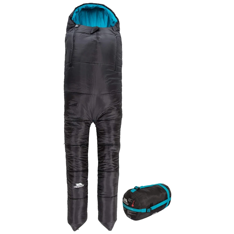 Trespass Bipod 3 Season Sleeping Bag Mummy Shape Black