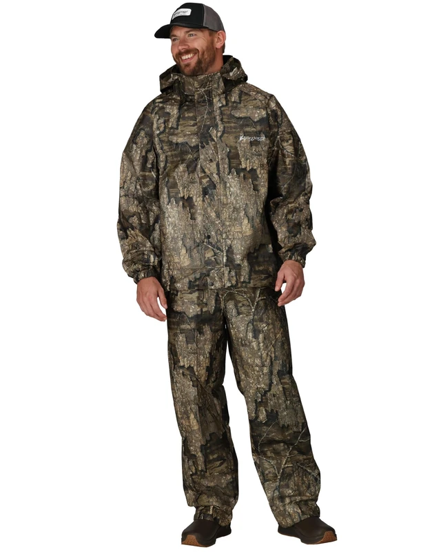 FROGG TOGGS Men's Classic All-Sport Waterproof Breathable Rain Suit, Realtree Timber, S