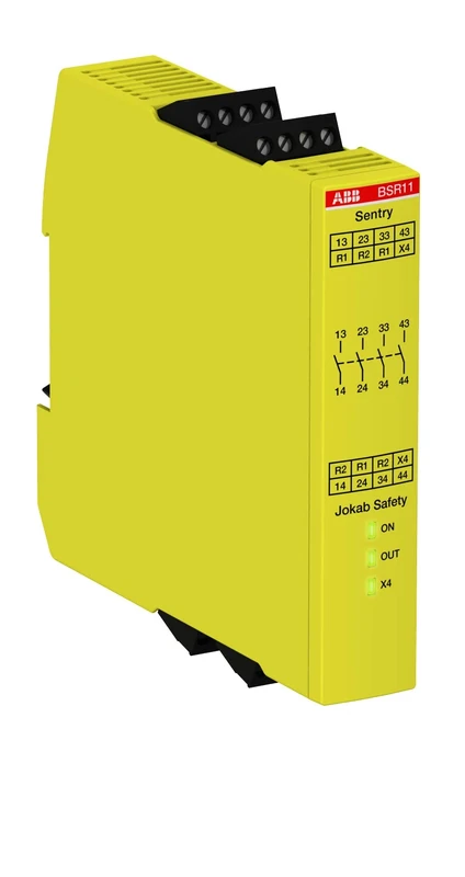 ABB BSR11 24VDC Safety/Expansion Relay Sentry, 24V DC, 4 NO, No Time Delay (ABB2TLA010040R0200)