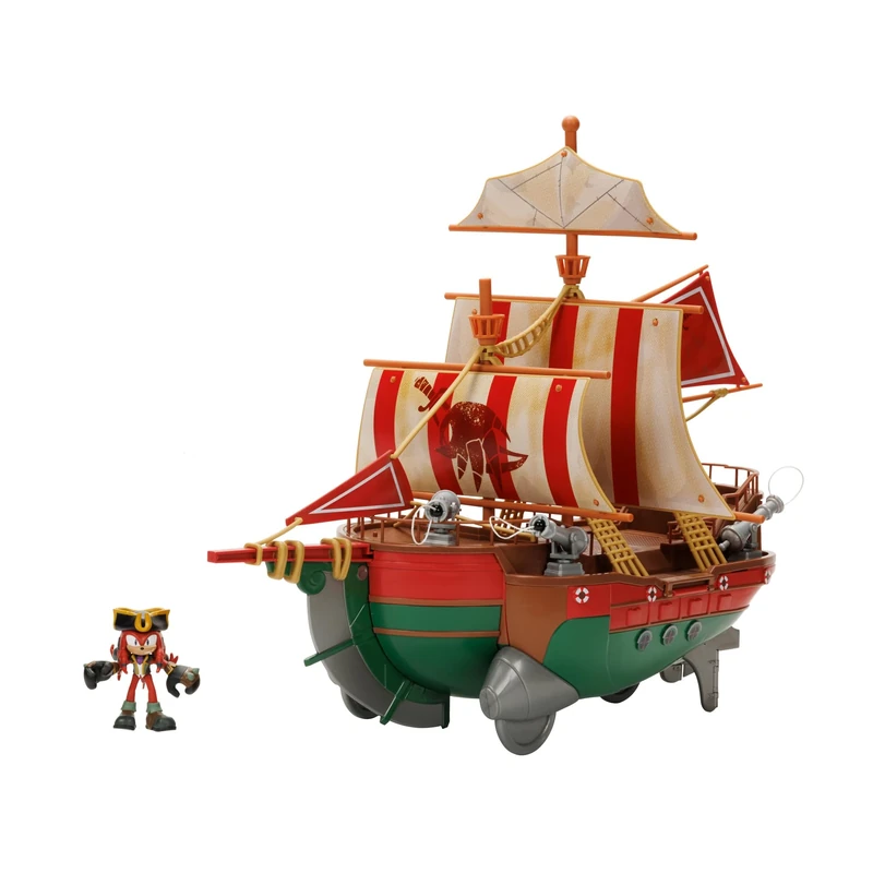 Sonic Angel's Voyage Pirate Ship Gift Set with Knuckles Action Figure, As Seen In Sonic Prime Series