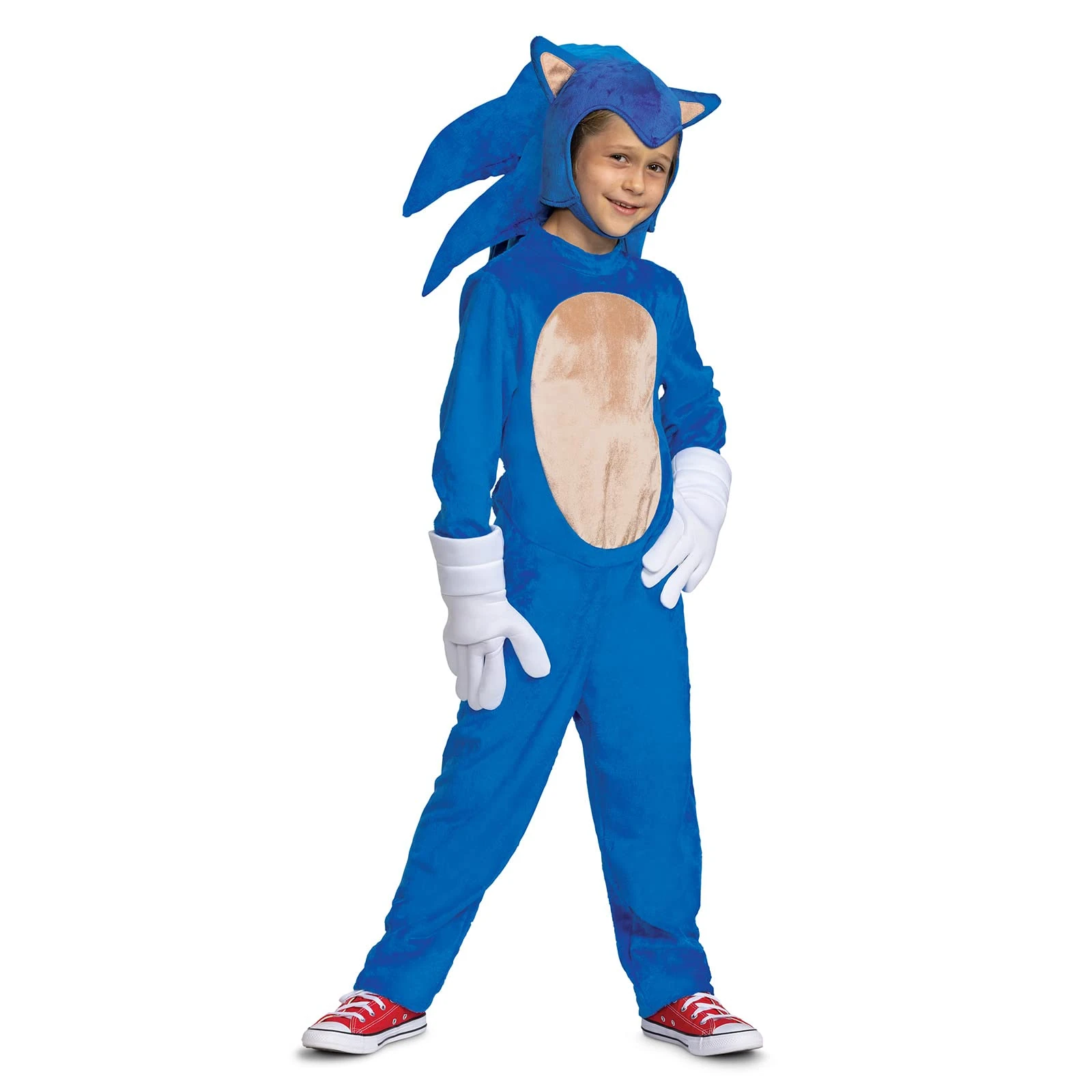 DISGUISE Official SEGA Deluxe Sonic Costume Kids, Sonic The Hedgehog Costume, Sonic Fancy Dress Up Outfit Suit, World Book Day Costumes for Boys M