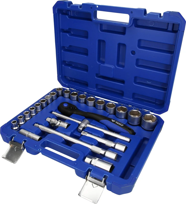BRILLIANT TOOLS BT022025 1/2 Inch Socket Spanner Set 25 Pieces [Powered by KS TOOLS]