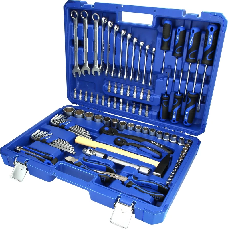 BRILLIANT TOOLS BT024095 1/4 Inch + 1/2 Inch Universal Tool Set, 95 Pieces [Powered by KS Tools]