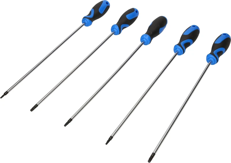 BRILLIANT TOOLS BT511005 Torx Screwdriver Set, 5 Pieces, Powered by KS Tools