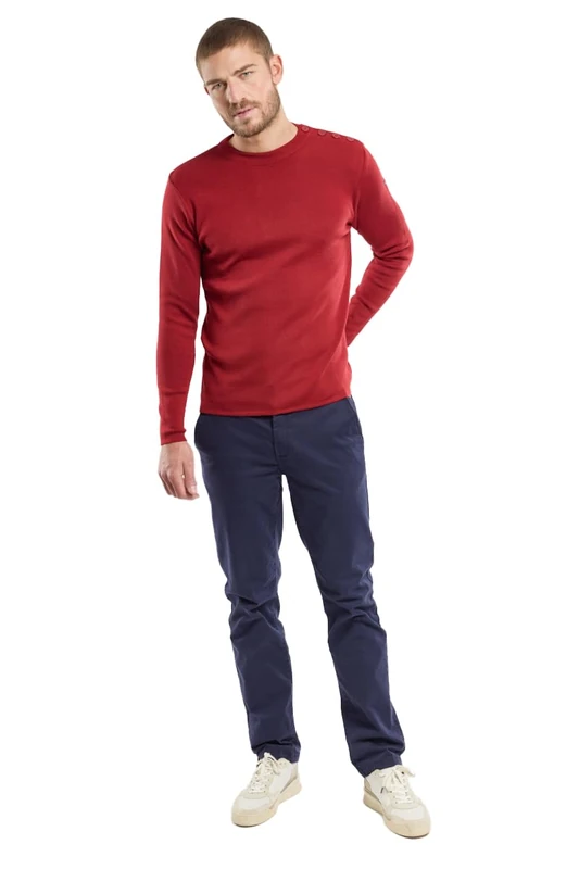 Armor Lux Men's Pull Marin Goulenez Homme Jumper, Red (Q99 Chilli Q99), Small