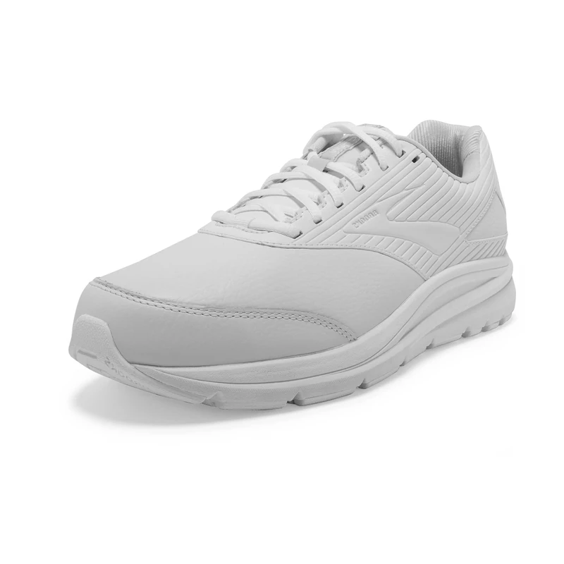 Brooks Men's Addiction Walker 2 Trail Running Shoe, White/White, 9.5