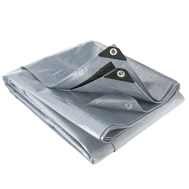 WERKA PRO Multifunctional Tarpaulin Grey and Black 200 g/m² 6 x 6 m