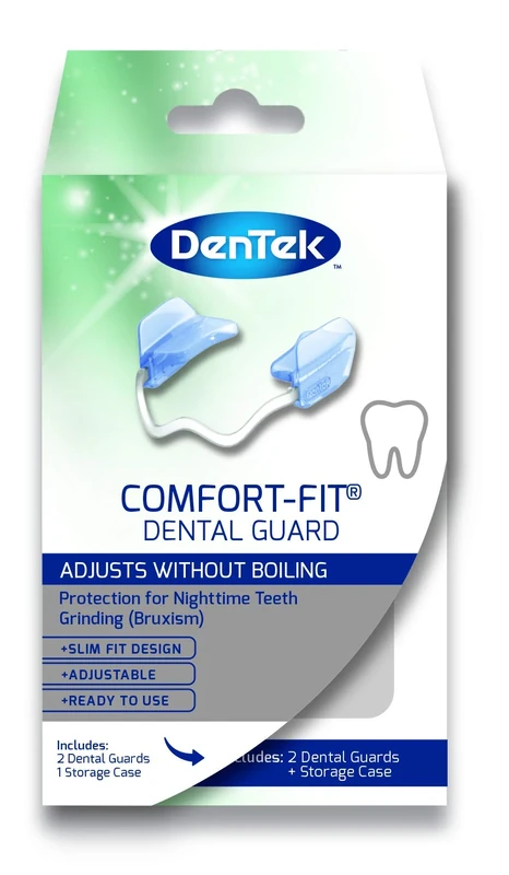 DenTek Comfort-Fit Dental Mouth Guards to Help Prevent Night Time Teeth Grinding and Clenching known as Bruxism (2 pack)