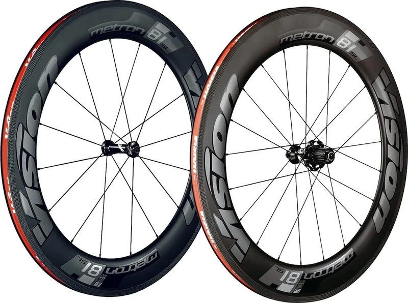 VISION 214056 Jgo.Wheels Vision Metron 81 Sl Ch-TLR Shi11v for Cyclists, Ideal for Smooth Riding and Bike upkeep