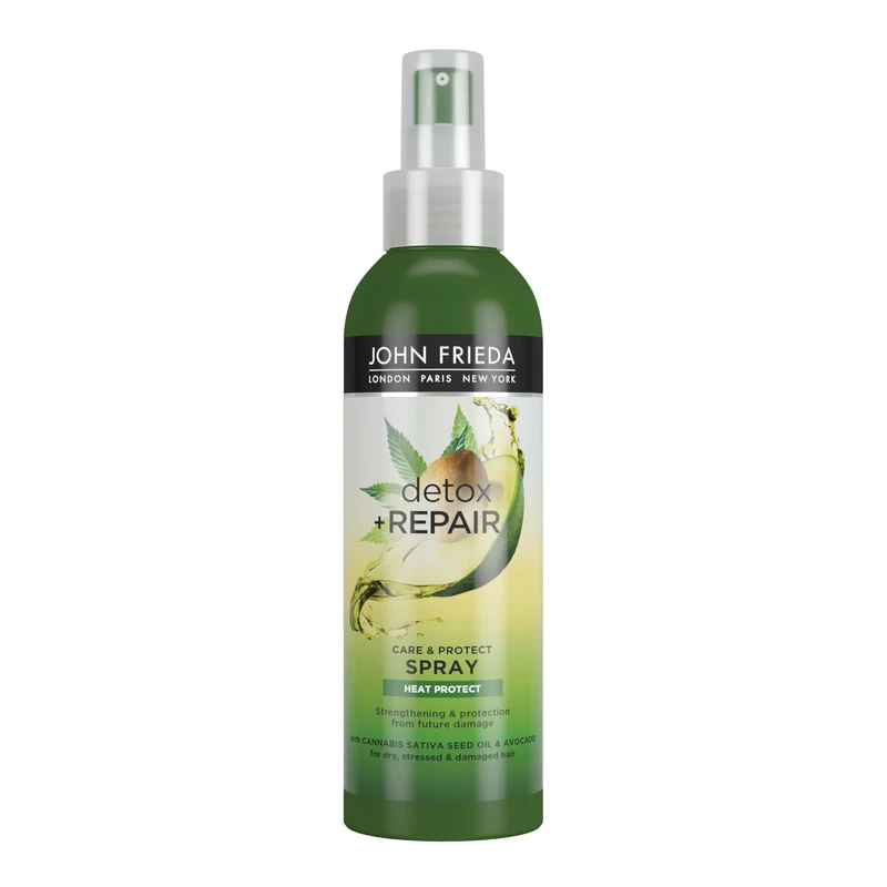 John Frieda Detox & Repair Care & Protect Heat Protection Spray 200 ml (Packaging may vary)