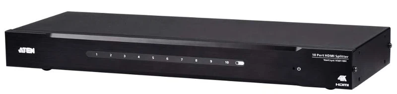 10-Port 4K HDMI Splitter VS0110HA ATEN (4096 x 2160 @ 60Hz; 4:2:0 up to 15m) Black