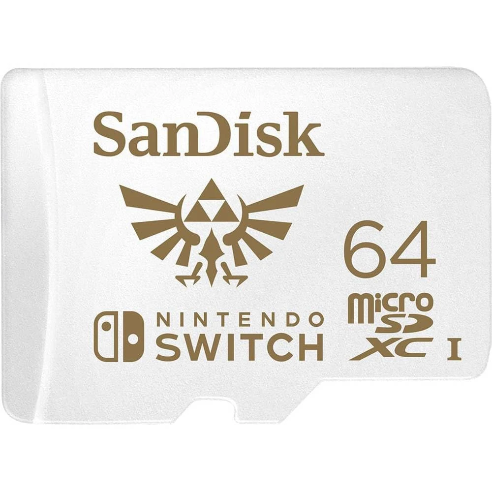 SanDisk 64GB microSDXC card for Nintendo Switch consoles up to 100 MB/s UHS-I Class 10 U3