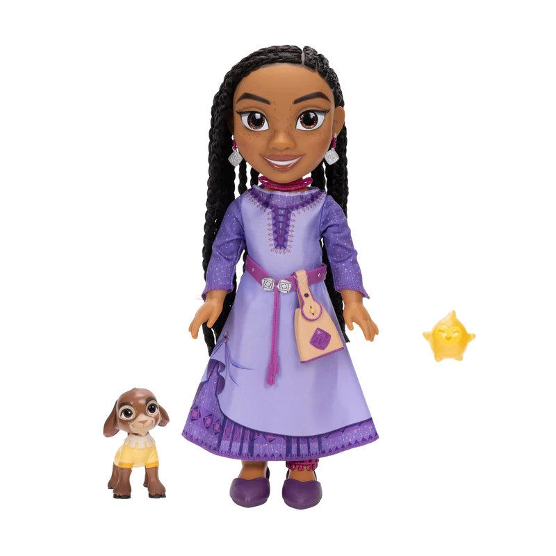Jakks Pacific Wish Asha Functional Doll 38 cm with Valentino and Star