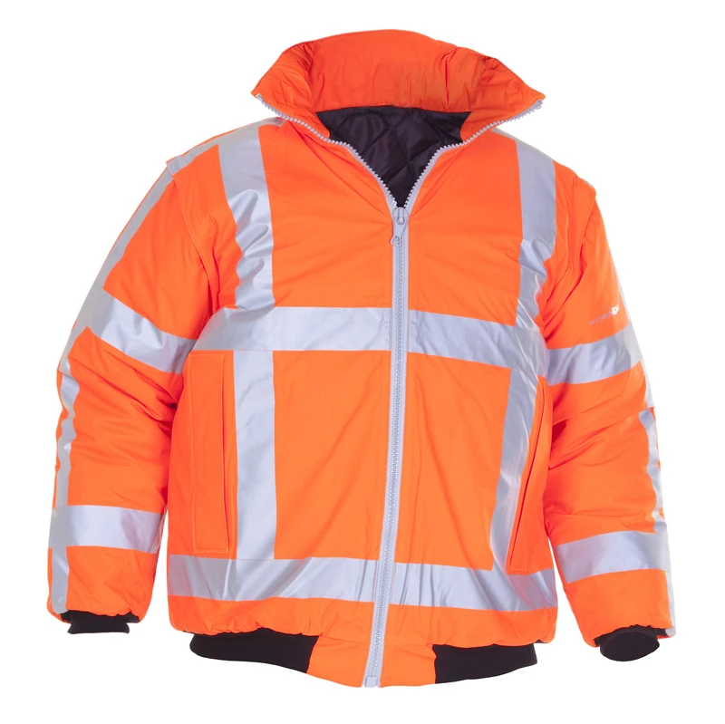 Hydrowear 017090FO Oldham Pilot Hydrosoft Jacket, 53% Polyurethane/47% Polyamide, 2X-Large Size, Hi-Vis Orange
