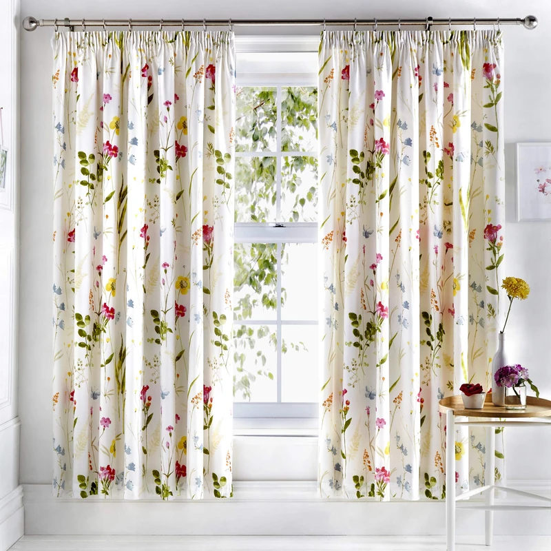 Dreams & Drapes Curtains, 66*72 inches' (168*183 cm), Spring Glade - Image 1