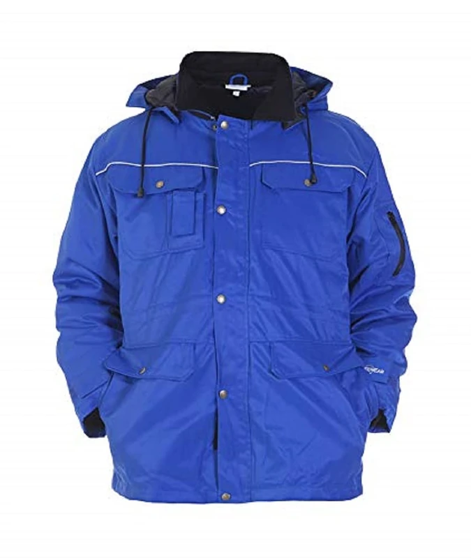 Hydrowear 046460 Eden Beaverline Winter Parka Jacket, Royal Blue, L Size