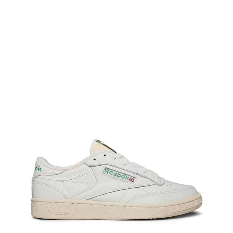 Reebok Men Club C 85 Vintage Sneaker, Top-Chalk/Paperwhite/Glen Green, 4.5