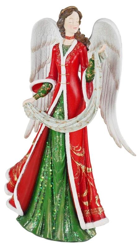 LORENZON GIFT NAF-2052 Decoration, Polyresin, Red, One Size