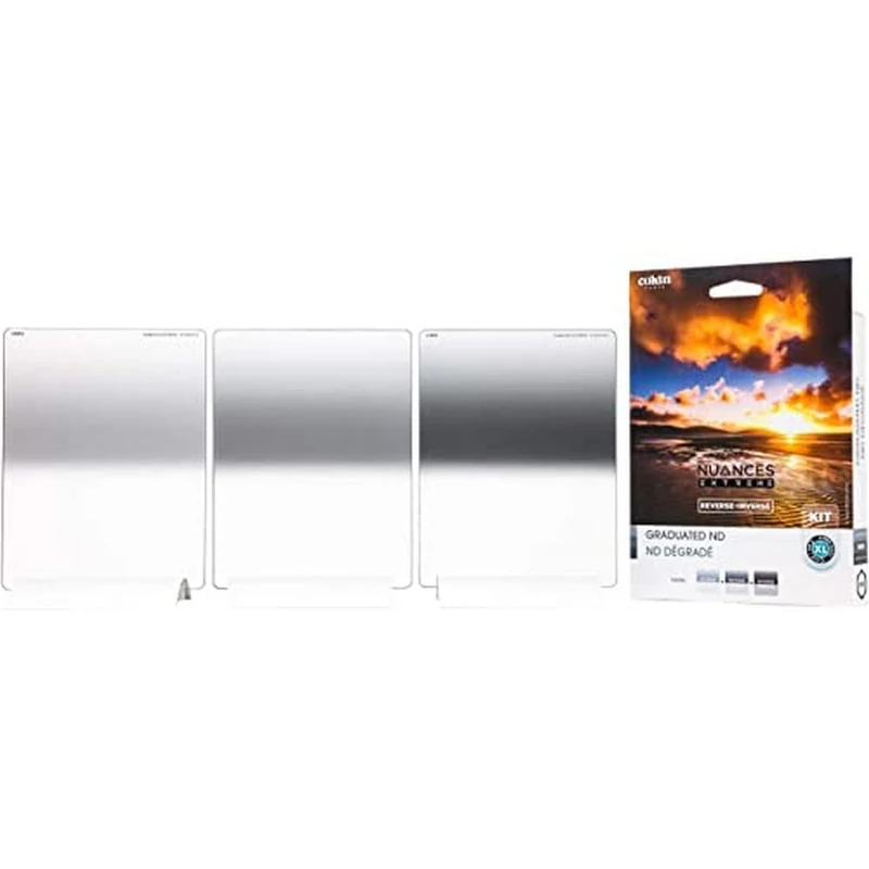 COKIN NUANCES Extreme REVERSE Kit inc. GND4/GND8/GND16 Reverse filters made of resistant mineral Glass for XL Size (X-Pro) 130mm filter-Holder system