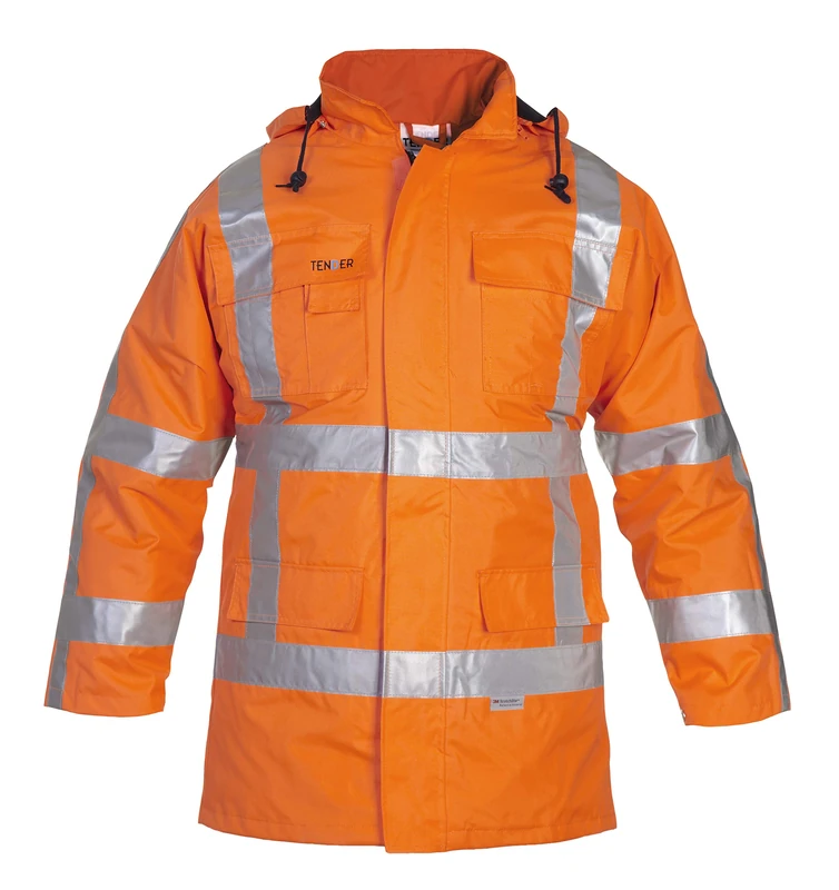 Hydrowear 051010 Apollo Tenderline Parka Jacket, Hi-Vis Orange, 2XL Size