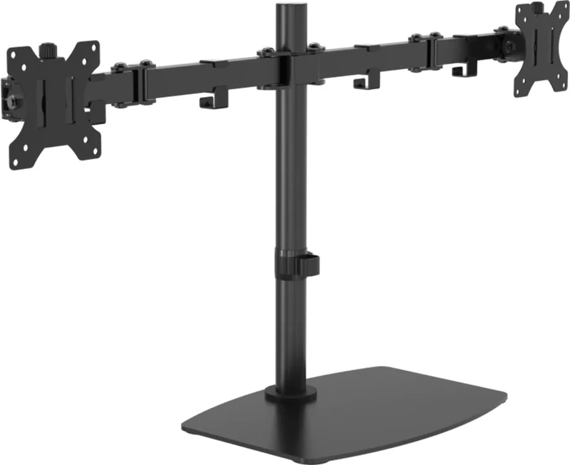 Vision VFM-DSDB Multimedia Stand Black Flat Panel – Stand for Multimedia Stand, Black, Steel, Flat Panel, 16 kg, 33 cm (13 inches)