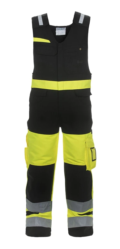 Hydrowear 044485YB Holland Trendy High Visible Line Body Trouser, Hi-Vis Yellow/Black, 54 Size