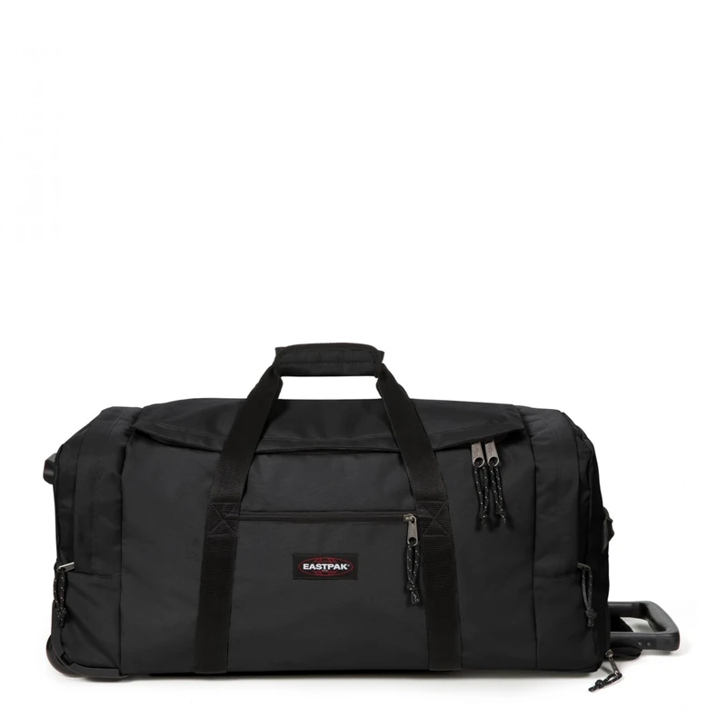 Eastpak Leatherface M + Wheeled Luggage, 68.5 x 32.5 x 34.5 cm, 69 L - Black (Black)