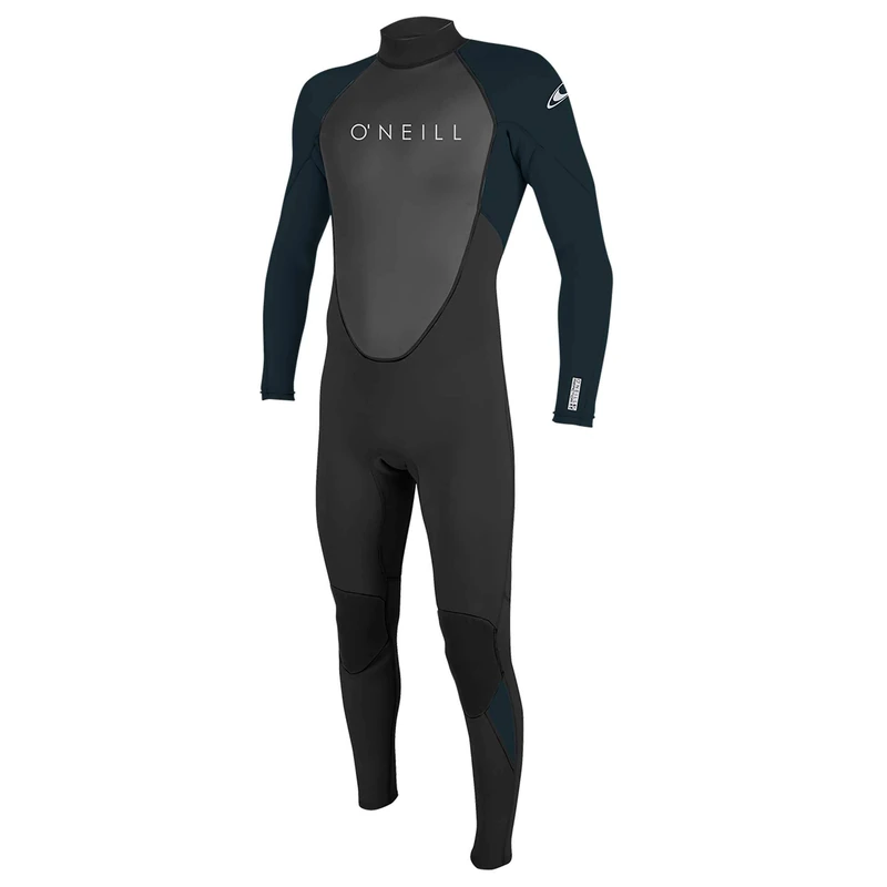 O'Neill Wetsuits Men's Reactor-2 3/2mm Back Zip Full Wetsuit, Black/Abyss, XLT