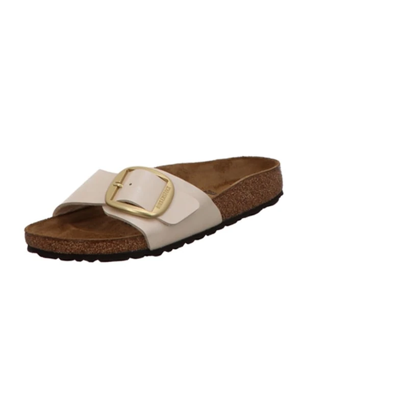 Birkenstock Madrid Big Buckle, Women’s Mule, Pearl white, 7 UK (40 EU)
