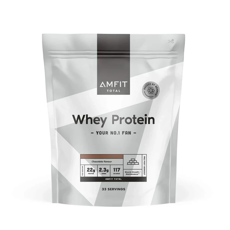 Amfit Nutrition Whey Protein Powder 1kg Chocolate