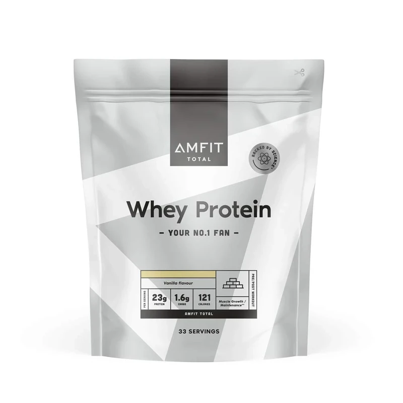 Amfit Nutrition Whey Protein Powder 1kg Vanilla